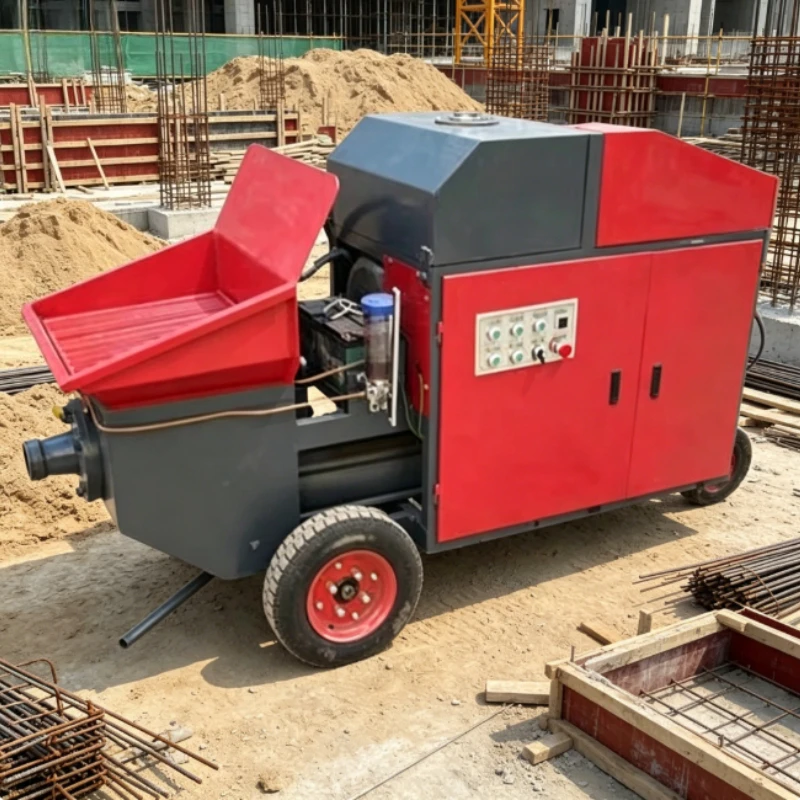 Customized Construction Grade Diesel Concrete Pump For Ground Pouring And Residential Building Projects