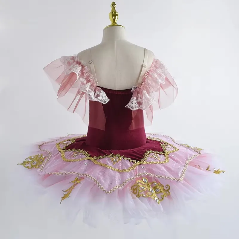 New Professional Ballet Tutu Child Kids Girls Adulto Swan Lake Dress Women Pancake Tutu Ballerina Dance Costumes Party