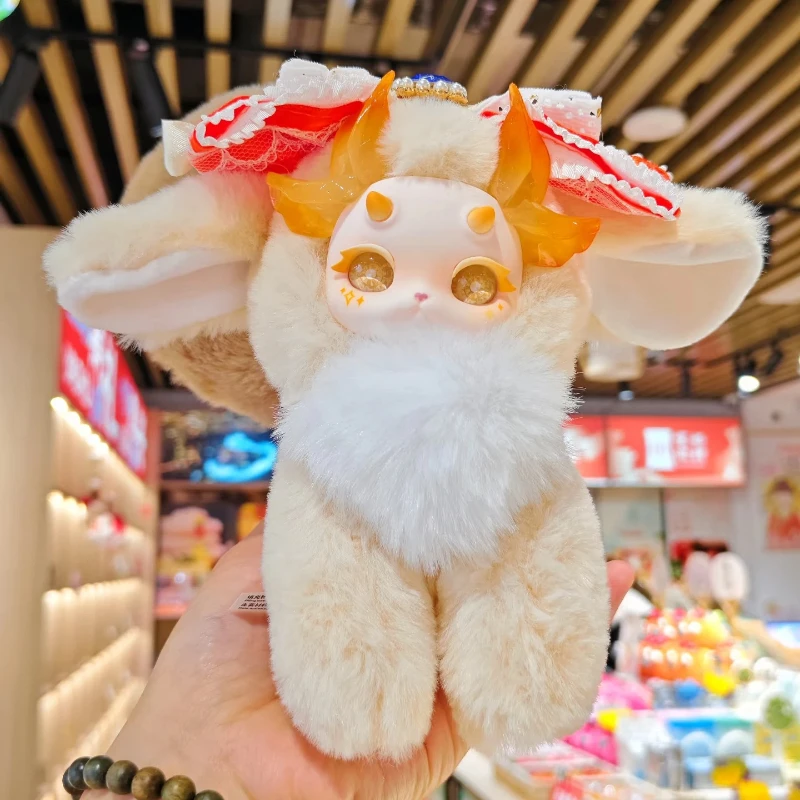 Rabbit Rabbit Dragon 3rd Generation 3 Bullet Colorful Crystal Series Plush Surprise Blind Box Trendy Play Cat Ornament Cute Gift