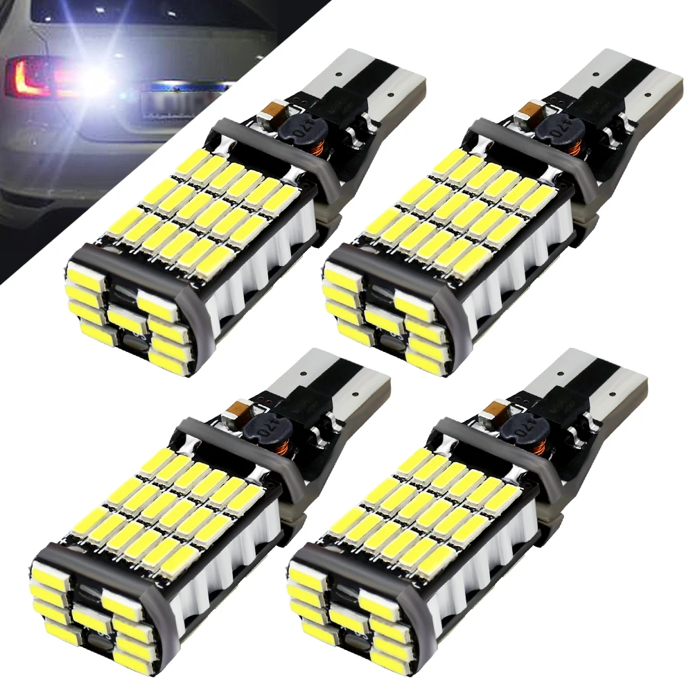 921 920 912 Canbus LED 전구, 오류 없음 백업 역방향 조명 4014, 6000K 흰색 자동차 주차 램프, DC 12V, T15 W16W, 1 개, 4 개, 10 개