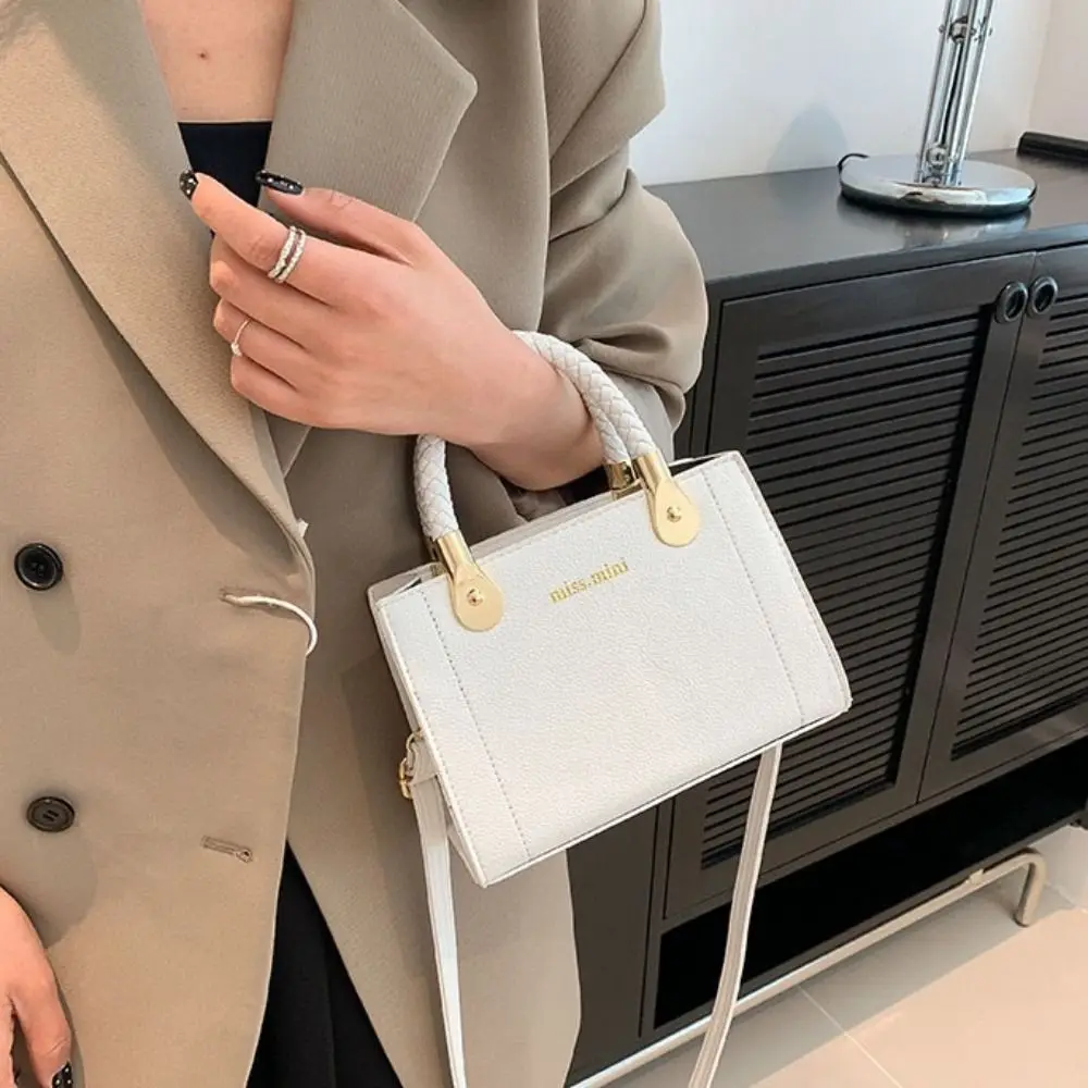 

PU Leather Women Shoulder Bag Korean Style Large Capacity Ladies Mini Crossbody Bag Handbag Light Luxury Small Square Bag Gifts