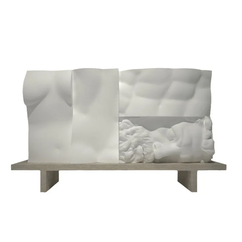 Creative art head cabinet, modern simple entrance cabinet
