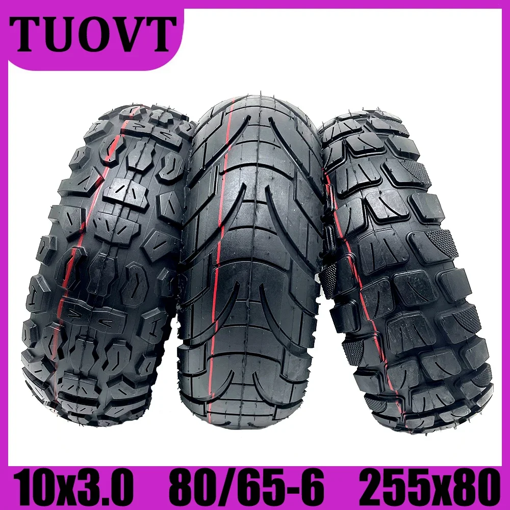 10 Inch TUOVT Tire 80/65-6 255x80 10x3.0 Tyre 10x2.50/3.0 Upgrade Parts for Kugoo M4 Quick 3 Zero 10X Speedual Electric Scooter