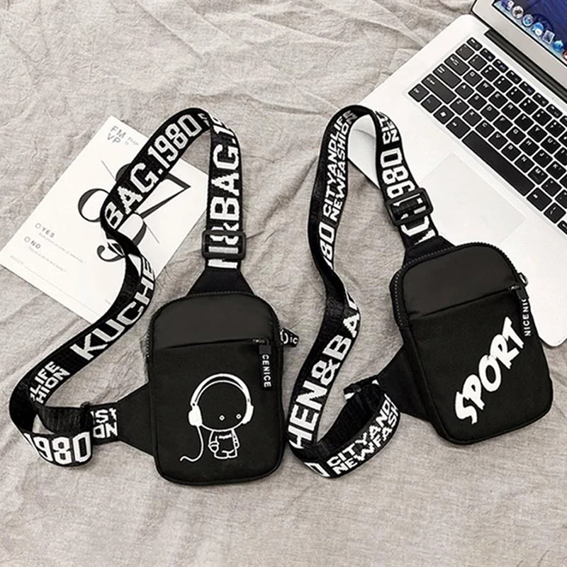 

Men's Mini Shoulder Bag Trend Waterproof Small Messenger Bag Square Crossbody Bags For Women Sports Fashionable Casual Chest Bag