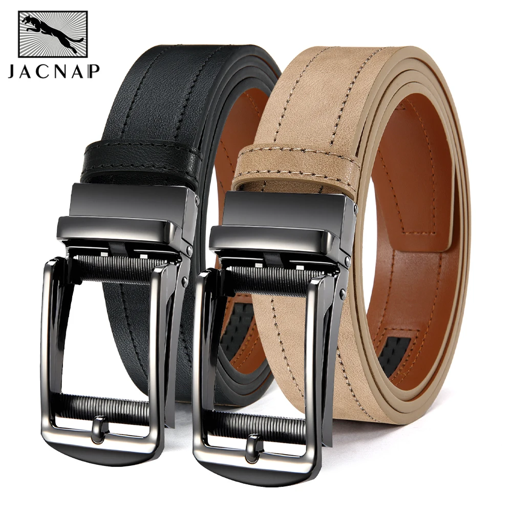 

Мужские кожаные ремни, модные мужские ремни из искусственной кожи с автоматической пряжкой, роскошные деловые дизайнерские черные, коричневые