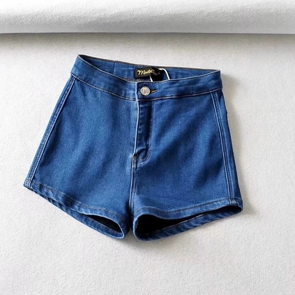 Women's Light Blue Jeans Shorts Denim Shorts High Waist Mini Hot Cowboy Pants Y2k Gyaru Vintage Beach Jeans Micro Shorts Summer