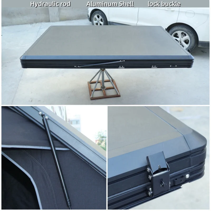 High Quality 2-3 Person Aluminum Hard Shell Roof Top Tent For SUV Truck Overland Camping