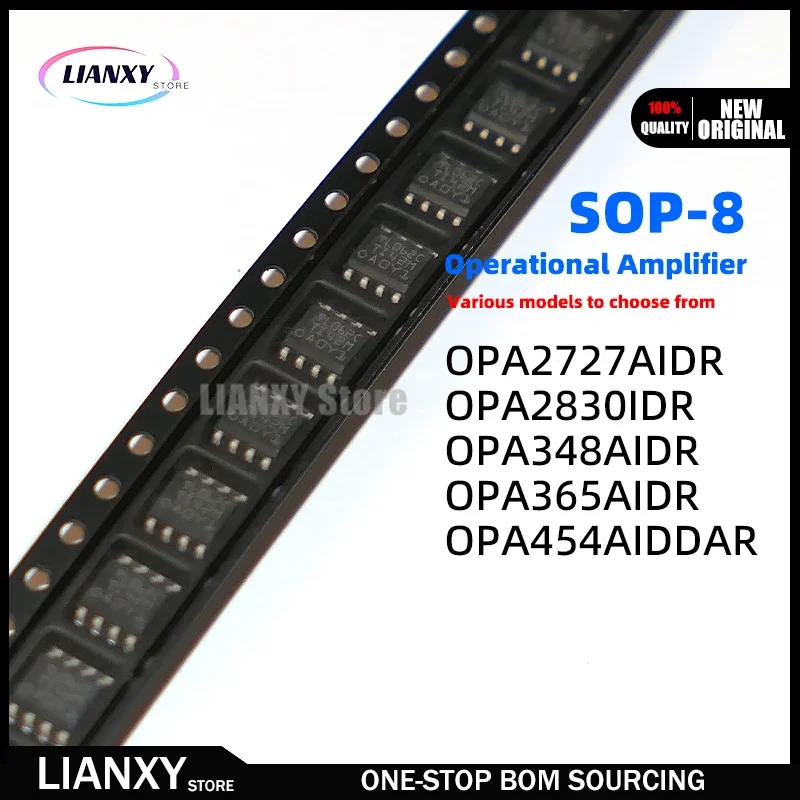 5PCS SOP-8 OPA2727AIDR OPA2830IDR OPA348AIDR OPA365AIDR OPA454AIDDAR G4 /NOPB /2K5 Op Amp New Original