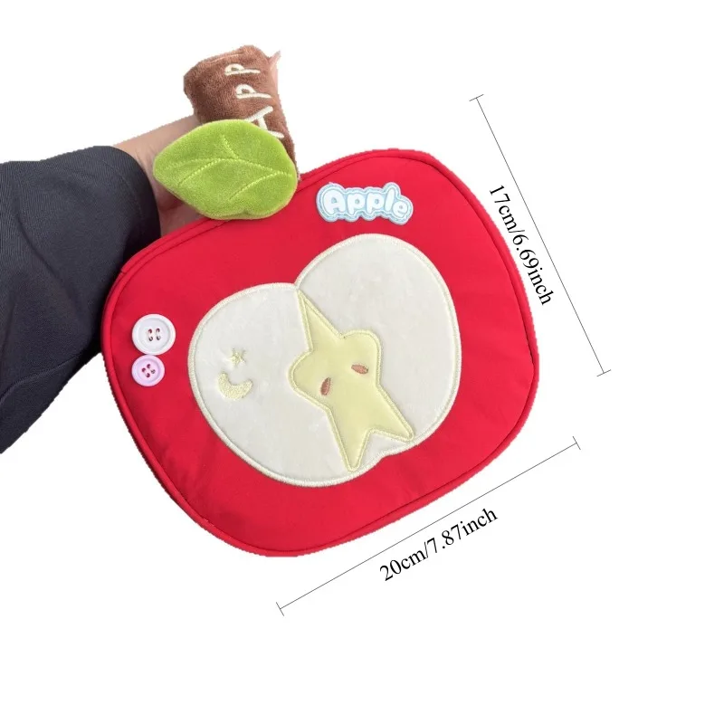 Cute Red Apple Cosmetic Bag Storage Bag High-value Large Capacity Handbag Bag Stationery Storage