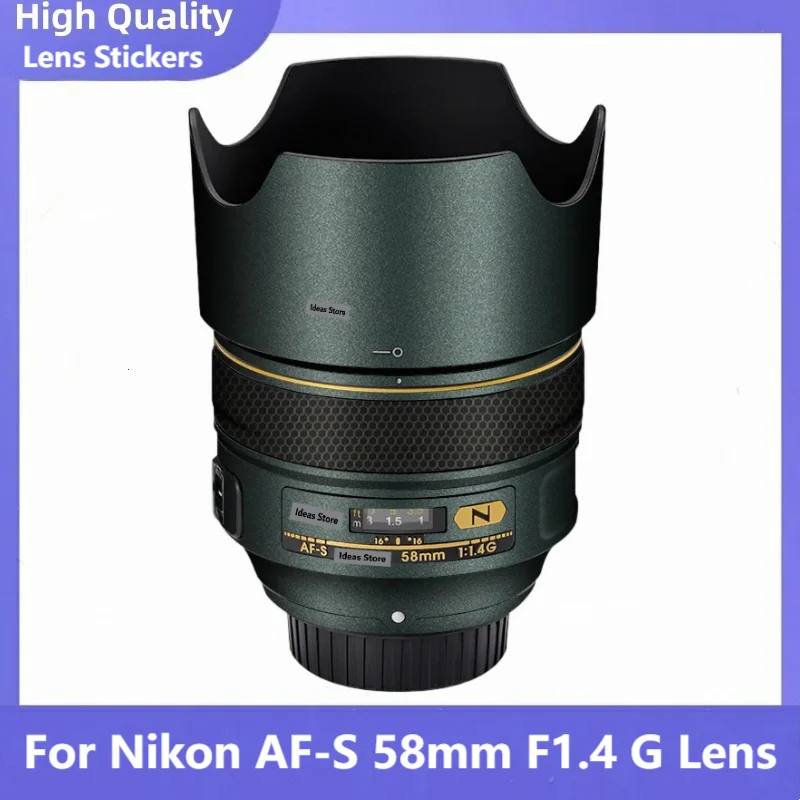 

Наклейка на объектив камеры Nikon AF-S 58 мм F1.4G, виниловая пленка, защитная пленка от царапин для NIKKOR 58 1.4 F1.4 F/1.4 G