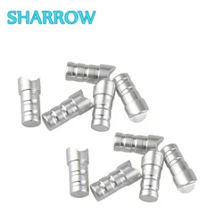 24/50Pcs Archery Aluminum Crossbow Arrow Nocks Half Moon Tails Arrow DIY Tools Fit ID7.6mm Shafts Shooting Training Accessories