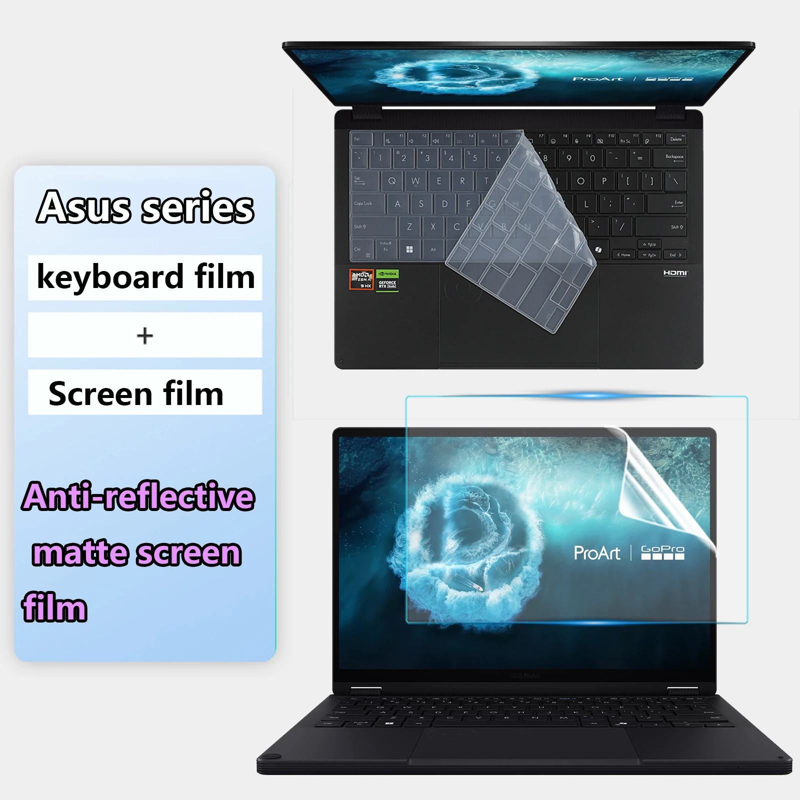 For Asus Proart GoPro Edition PX13 HN7306EAC 2026 screen protector 13.3-inch notebook keyboard film HD screen protective film