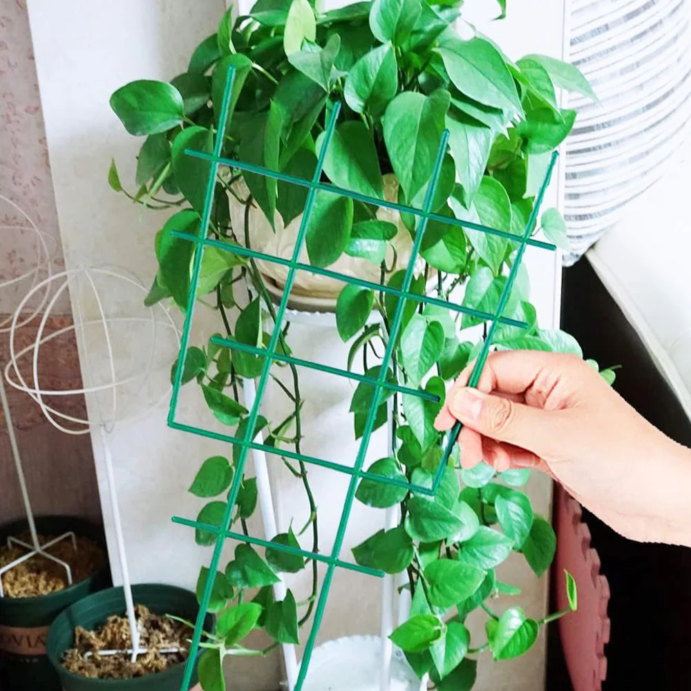 2PCS Stackable Plant Stakes for Indoor Plants, Aesthetic Plant Support Stakes for Live Plants, Outdoor Plant Trellis Alternative
