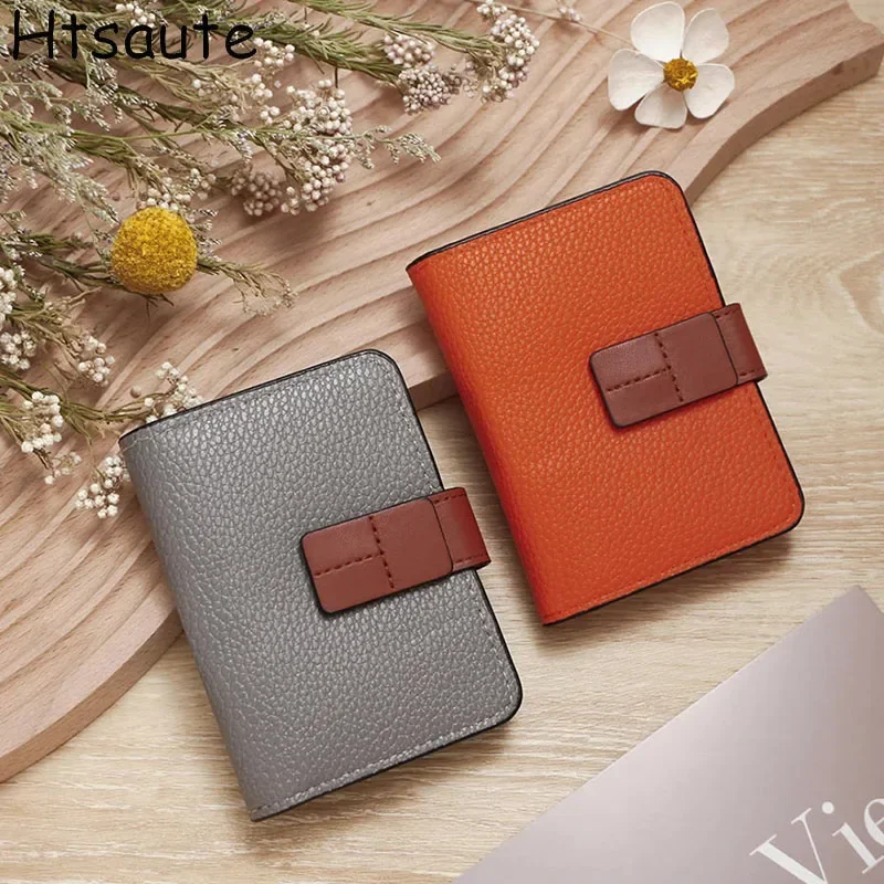 

Multi Slot Card Holder Vintage Mini Wallet Women Men Business Bank Credit Card Bag Male Coin Pouch Solid Leather Zipper Wallets