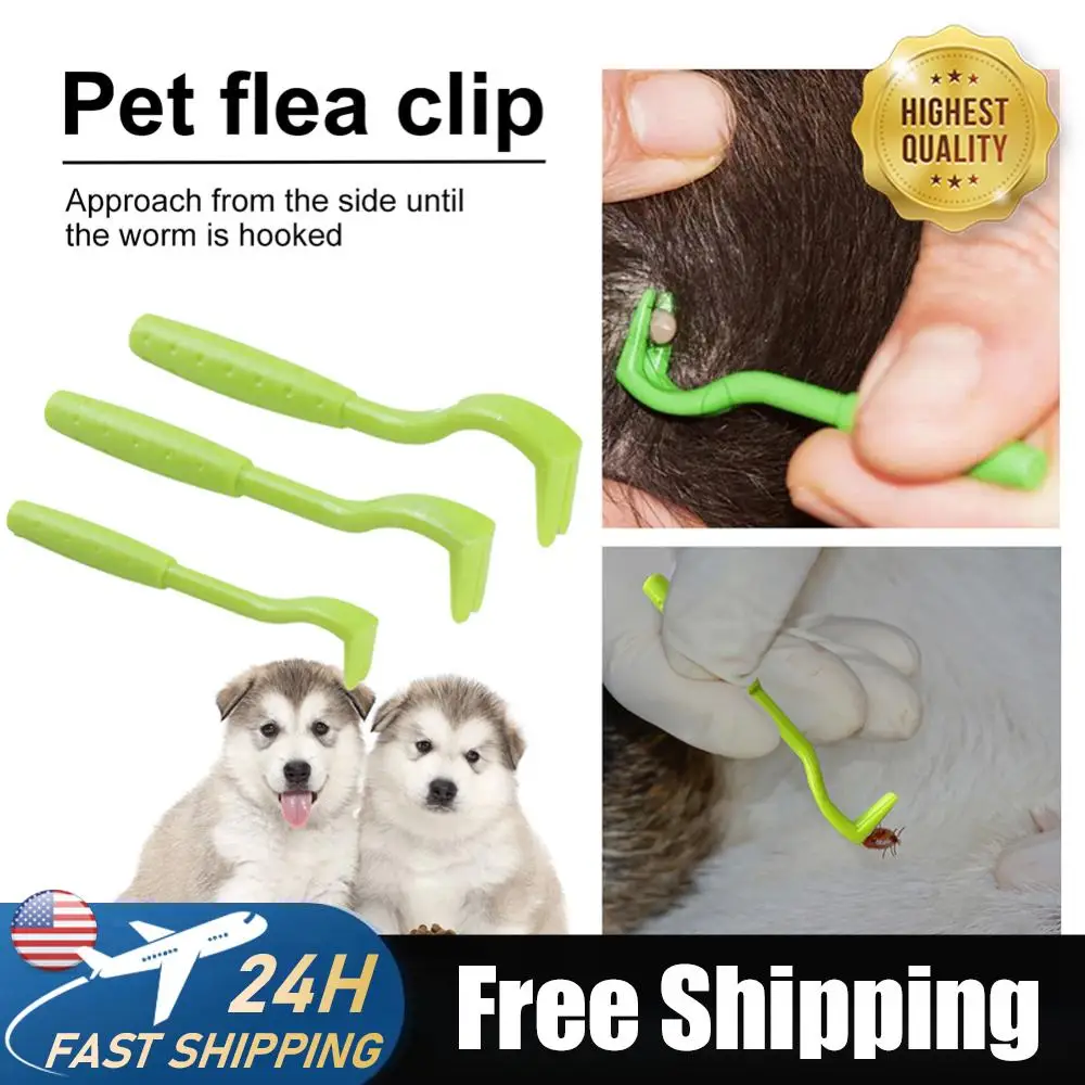

3pcs/set Pets Insect-catcher Clamps Practical Dogs Insect Remove Tweezers Kittens Lice Removal Clamp Kitten Extractor