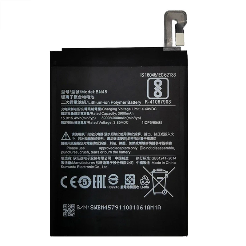 4000mAh NEW Battery For Xiaomi Redmi Note 5 Note5 Note 6 Pro BN45 Replacement Batteries Bateria Batterij+Tools Fast Shipping