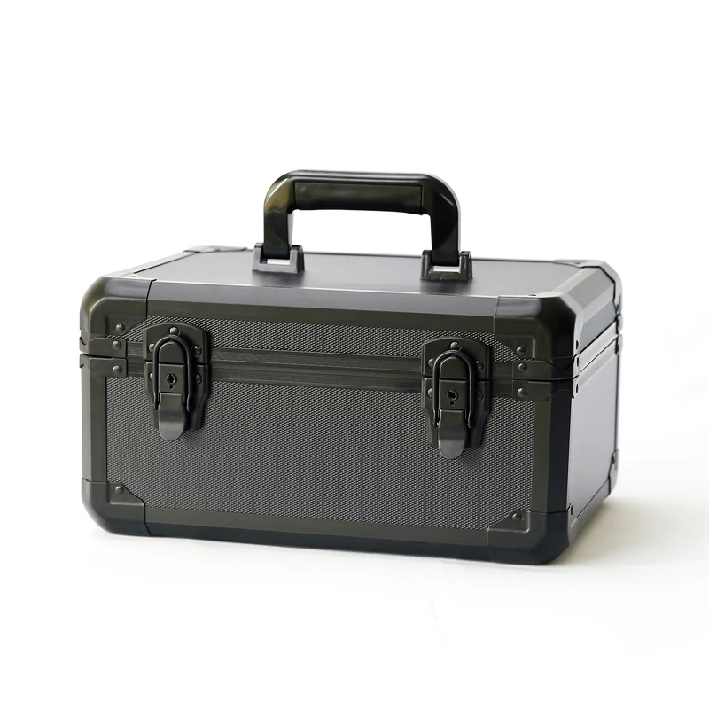 xx-Good Quality OEM /ODM Silver Hard Aluminum Tool Carrying Case Aluminum Toolbox Storage Portable Suitcase With Pre-cut Foam