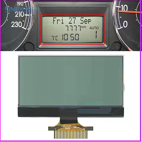 LCD Display 51701537390271 503001100300 For Fiat Punto Grande Punto Fiorino Doblo Manual Citroen Nemo Instrument Replacement