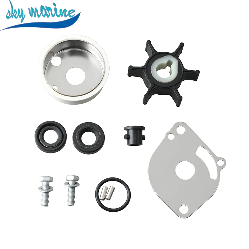 6A1-W0078-02 Water pump repair kit - white shell For Yamaha Outboard Motor 2T 2HP 6A1-W0078 6A1-W0078-00 Marine accessories