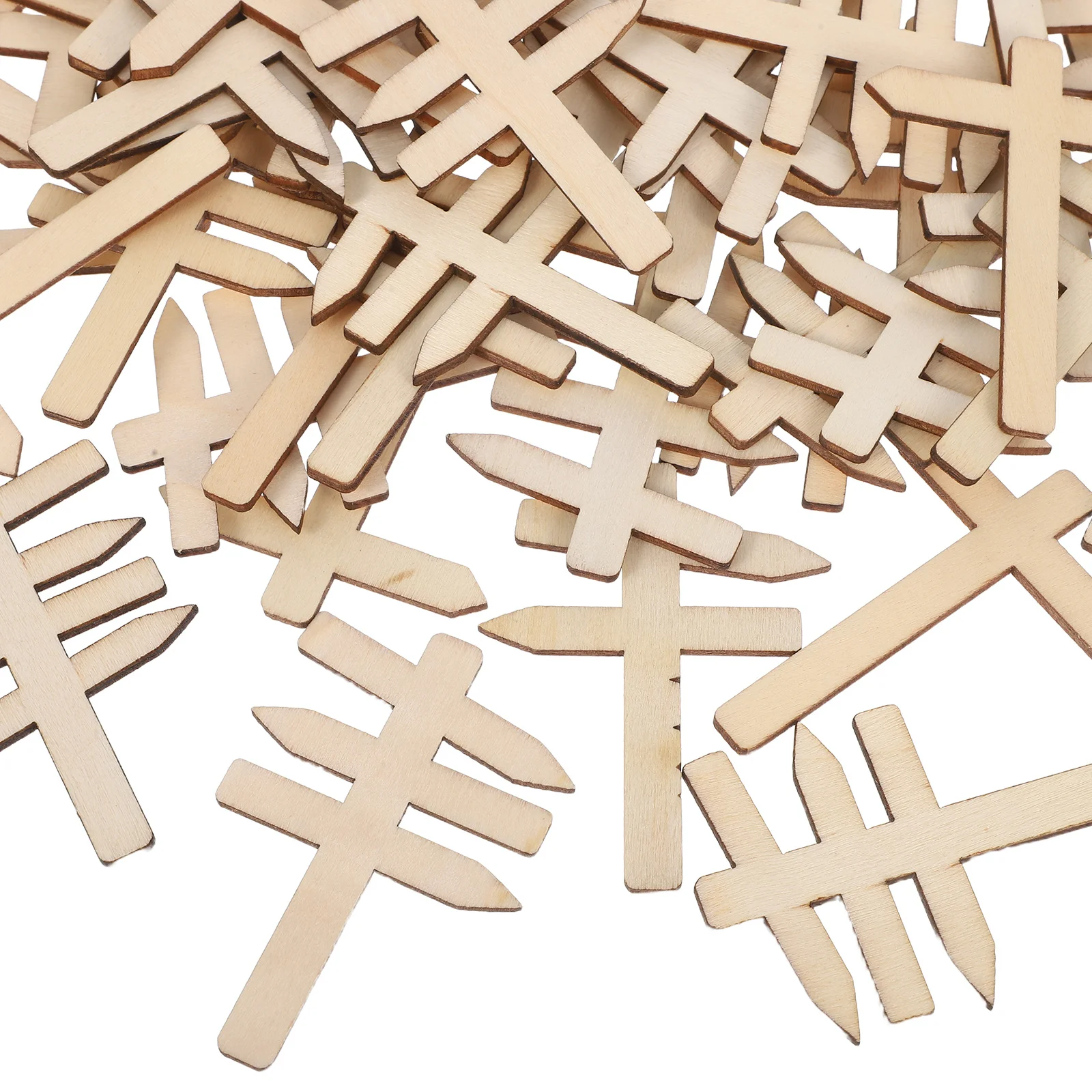 50 قطعة علامات الطريق الخشبية الصغيرة لوحات الرسائل الزخرفية لملحقات ملصقات بيت الدمى لتقوم بها بنفسك أسوار إشارة المرور للتعلم المبكر