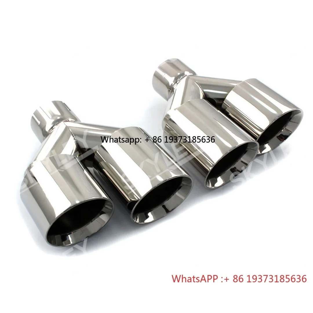 

Заводская цена, автомобильные аксессуары, насадки на глушитель из нержавеющей стали, Y-образная выхлопная труба с двойным выпуском, хвостовая труба