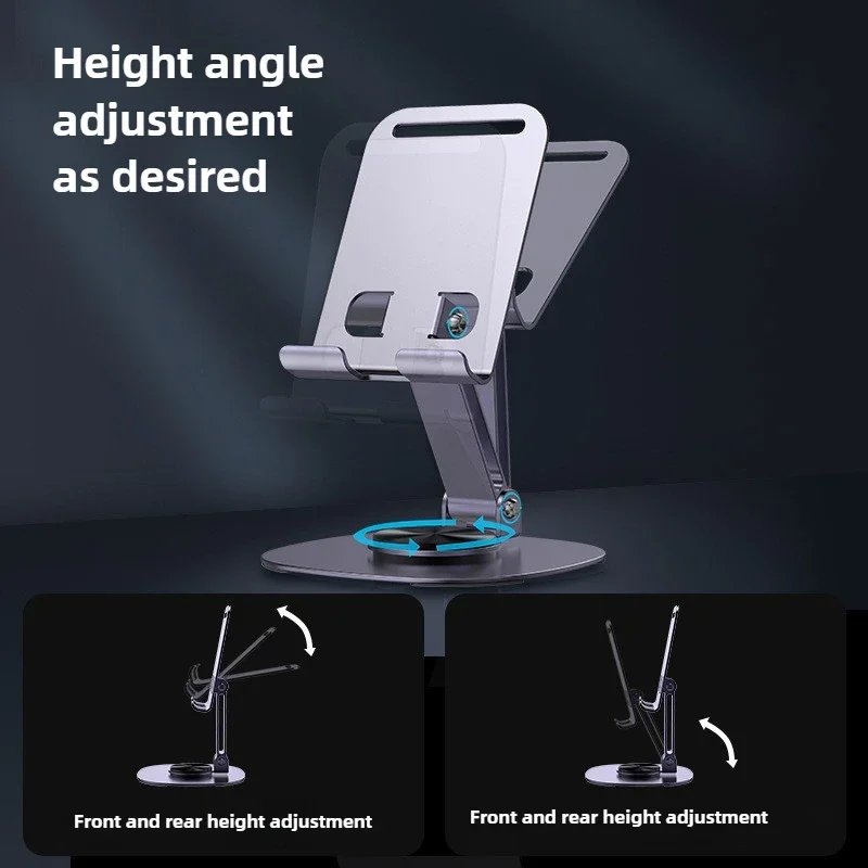 

Rotating Table Cell Phone Holder Support Desktop Stand for IPad Samsung IPhone 15 14 13 Mobile Mount