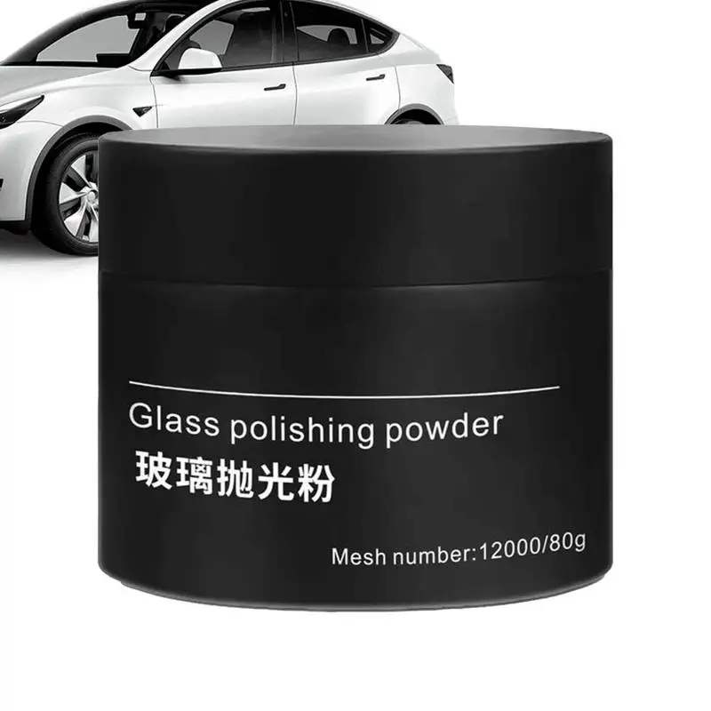 

Polishing Powder For Glass 80g Automotive Glass Polishing Powder Window Degreasing Film Repair Powder Effectively Remove Spots