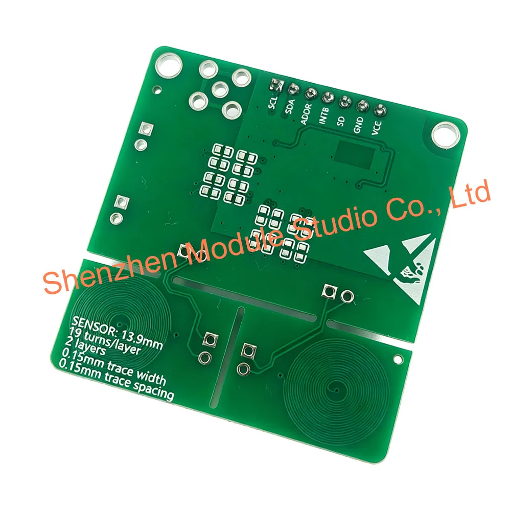 1 SZT. Moduł czujnika indukcyjnego LDC1614, moduł detektora metali LDC1612, lepszy niż LDC1314 w konkursach projektów elektronicznych — zdjęcie produktu 2