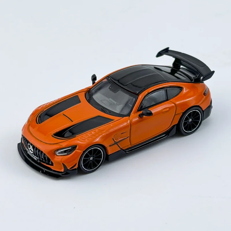 Asfalt Werkt 1/64 Mercedes-Benz Amg Gt Zwart Serie Gelegeerd Speelgoed Motorvoertuig Diecast Metalen Model Geschenken