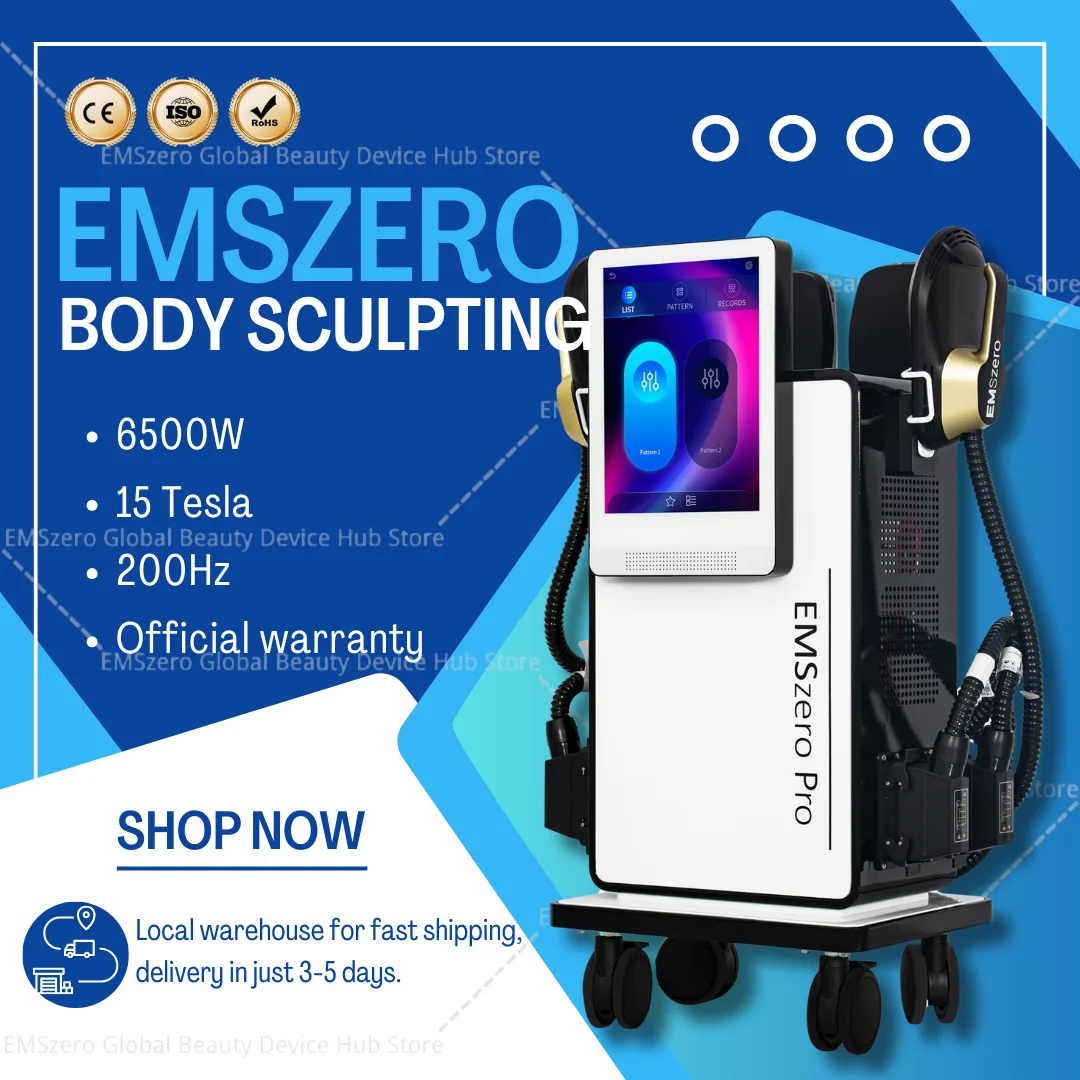 

EMSzero Pro Professional RF Muscle Stimulator Machine EMS Body Slimming Sculpting Fat Burning Muscle Build Machine