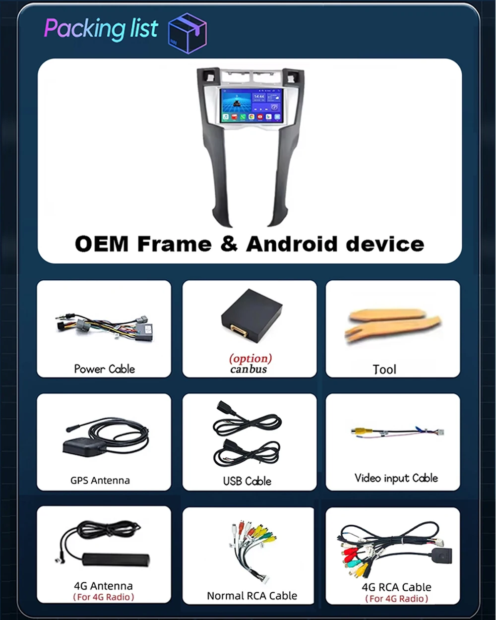 7inch Car Radio For Toyota Yaris 2005 2006 2007 2008 2009 2010 2011 Android Auto Video Player GPS Navigation 4G WIFI 2din DVD - view 5
