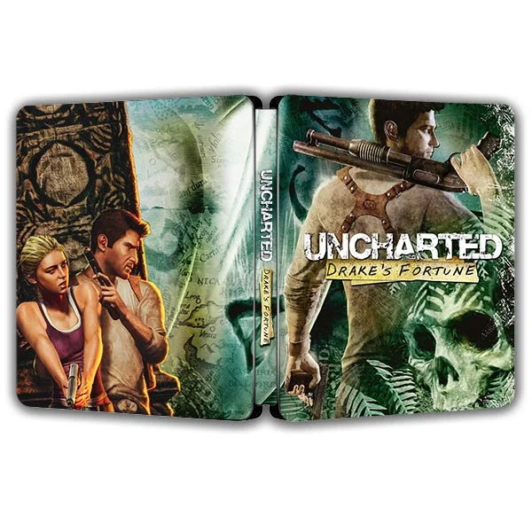 

Uncharted Drake's Fortune PS3 Retro Edition Steelcase FantasyBox (Customization,Steel case,Game CD not included)
