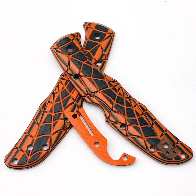 Spider Web Radial Pattern CNC G10 Material Knife Grip Handle Scales for Spyderco C10 Endura 4 Knives Replace DIY Making Parts