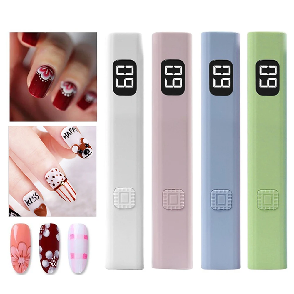 LULAA يده ضوء الأشعة فوق البنفسجية للأظافر شاشة LCD مع 3 الموقت اللاسلكي جل قابلة للشحن علاج سريع للفنانين المنزلية لتقوم بها بنفسك مانيكير