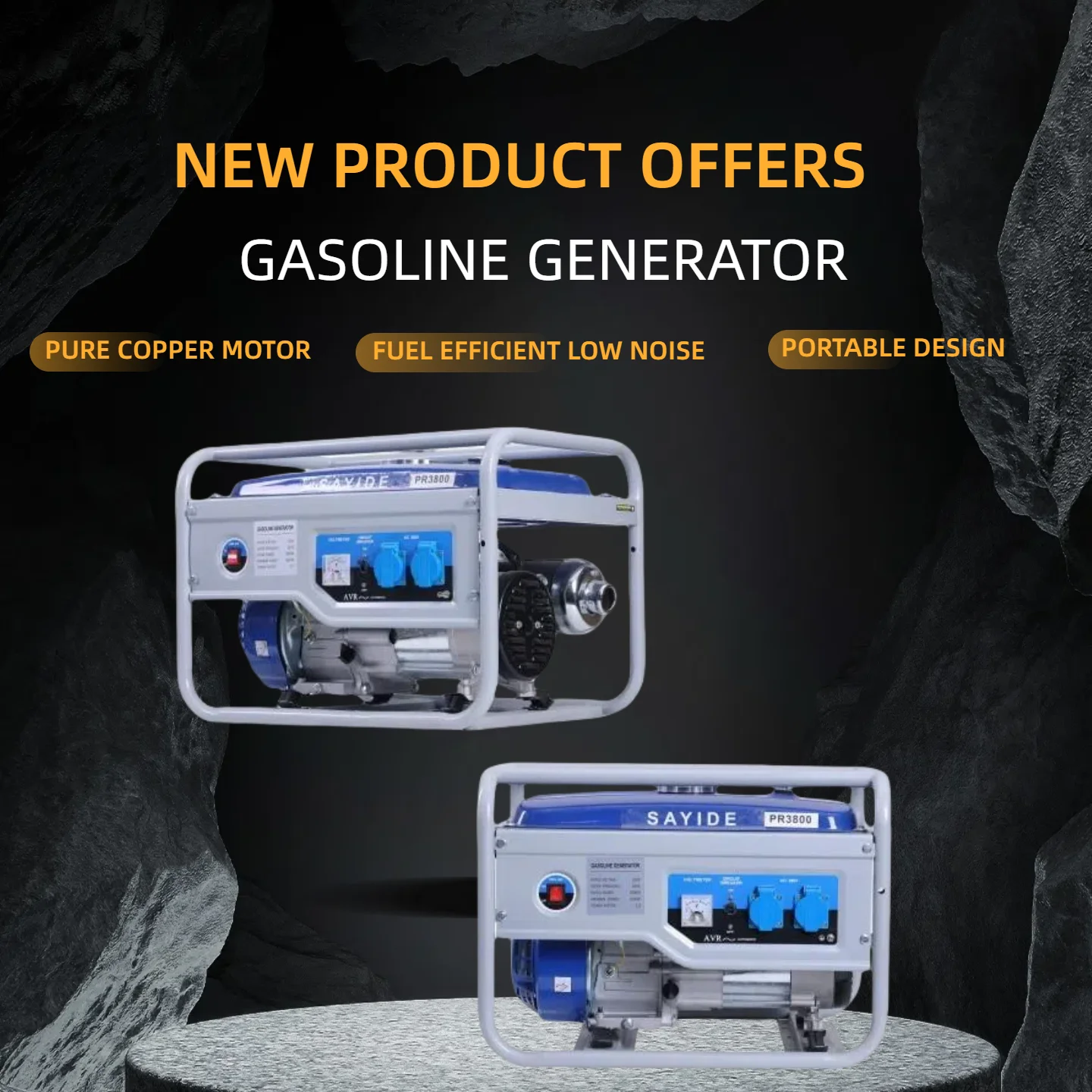 

Inverter Generator Noiseless Quiet and Lightweight 212cc Engine Factory Direct Sales and Travel Electricity Made in China 24v