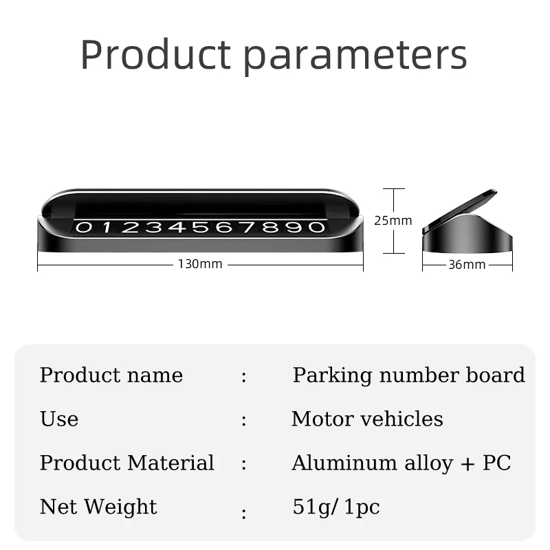 Car Temporary Parking Card Phone Number Auto Parking License Plate For BMW G30 G20 E46 E90 E60 F10 F30 F20 F40 E39 E36 E87 E70