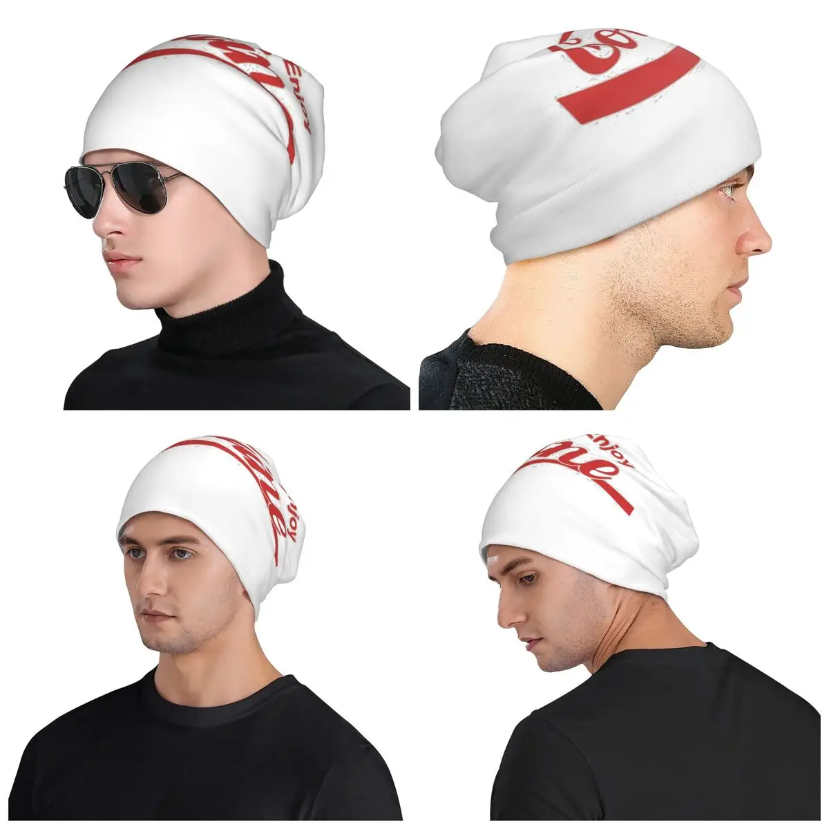 หมวกบีนนี่ทรงสกัลลี่ลายโคเคน ให้ความอบอุ่นในฤดูใบไม้ร่วงและฤดูหนาว เหมาะสำหรับกิจกรรมกลางแจ้ง หมวกไหมพรมสำหรับผู้ใหญ่ทุกเพศ