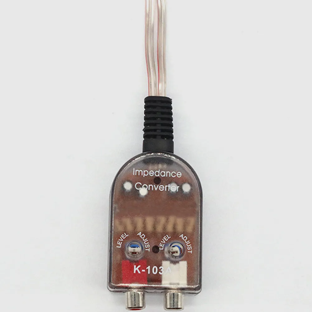 Convertidor de Audio para Auto de 2 Piezas, Cable de Altavoz de Alta a Baja Frecuencia a Adaptador RCA, Compatible con Sistema de Subwoofer y Amplificador de Auto