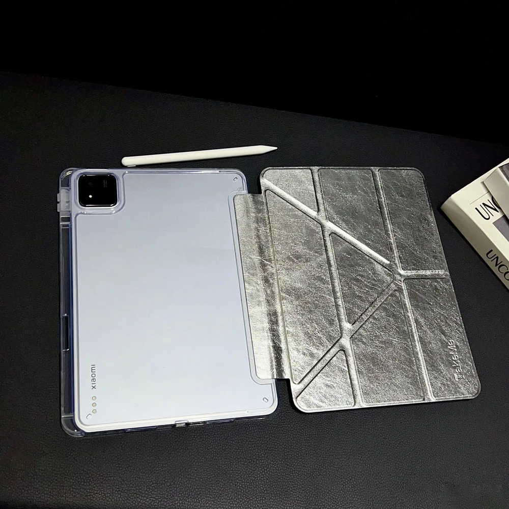 

For Xiaomi Pad 7 7Pro Case 11.2inch Multi-fold TPU+PU Smart Cover Compatible with Xiaomi Pad 8 8Pro-Protective Tablet Funda