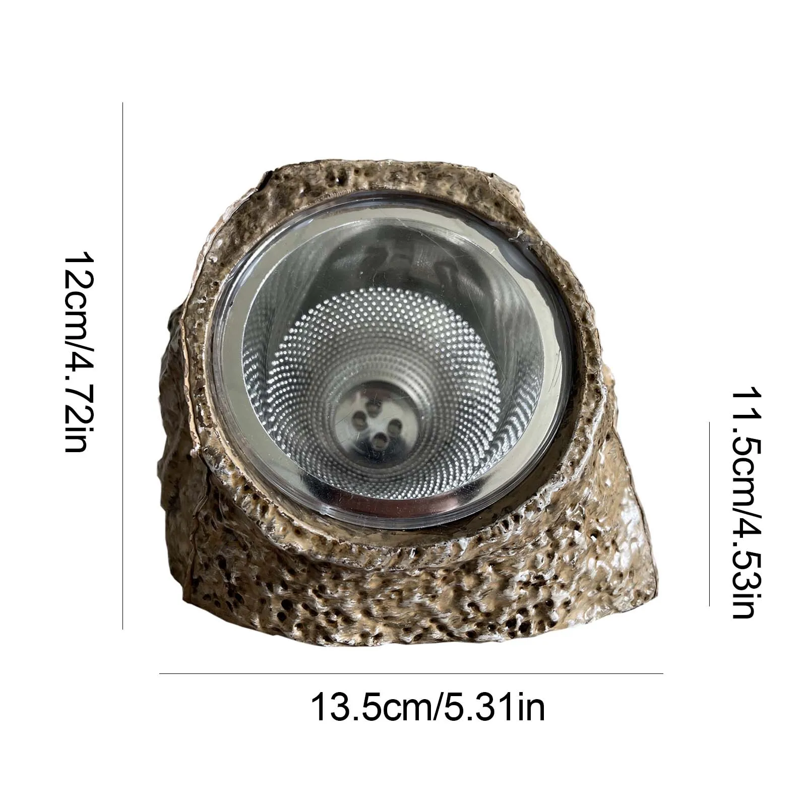 Luci solari da giardino in pietra di simulazione di luce solare da esterno con 4 led lampade da giardino per esterni con luce per laghetto impermeabile