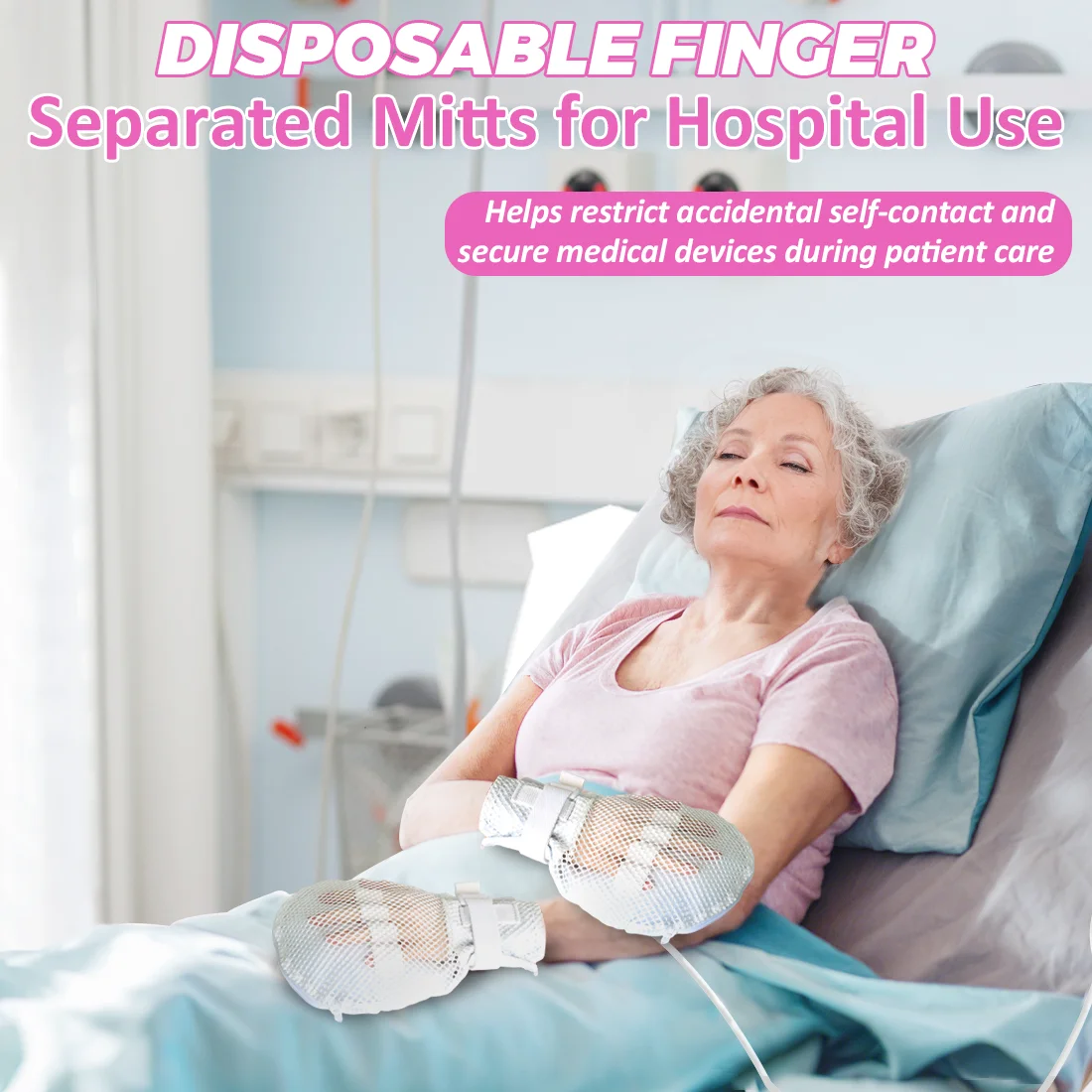 

Одноразовые защитные перчатки Ehucon (2 шт.) – комфортные, устойчивые к царапинам, для ухода за людьми с деменцией/пожилыми людьми в домах престарелых/домах ухода за больными