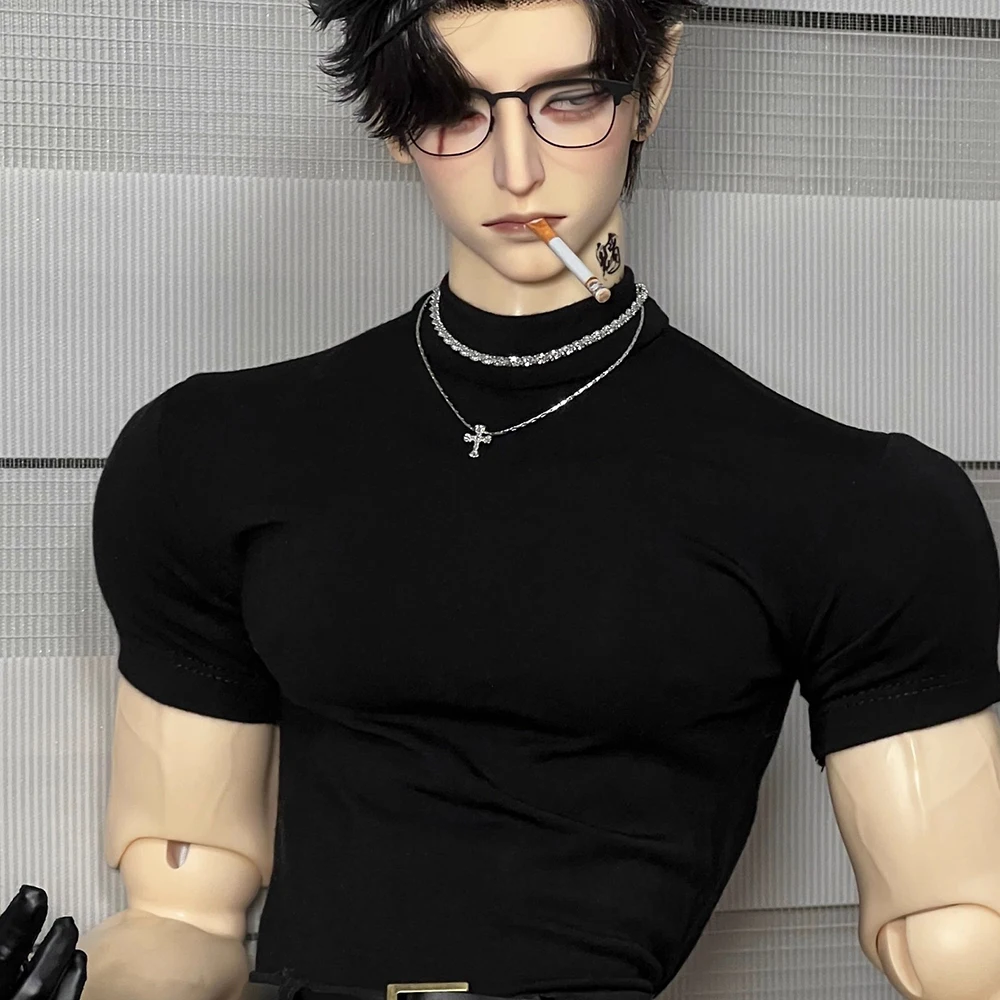 

【Only Clothes】1/3 BJD Dolls Clothes Tight T-shirt Round Collar/High Neck 2 Style for Strong Uncle ID75 YC77 Toy Model DIY