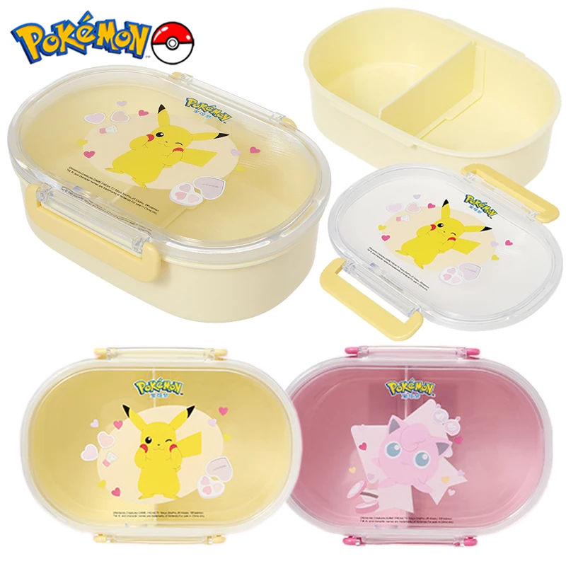 Kawaii Pokemon Pikachu öğle yemeği kutusu karikatür Jigglypuff taşınabilir Bento kutusu çocuk yemek kabı okul aksesuarları çocuklar meyve çantası