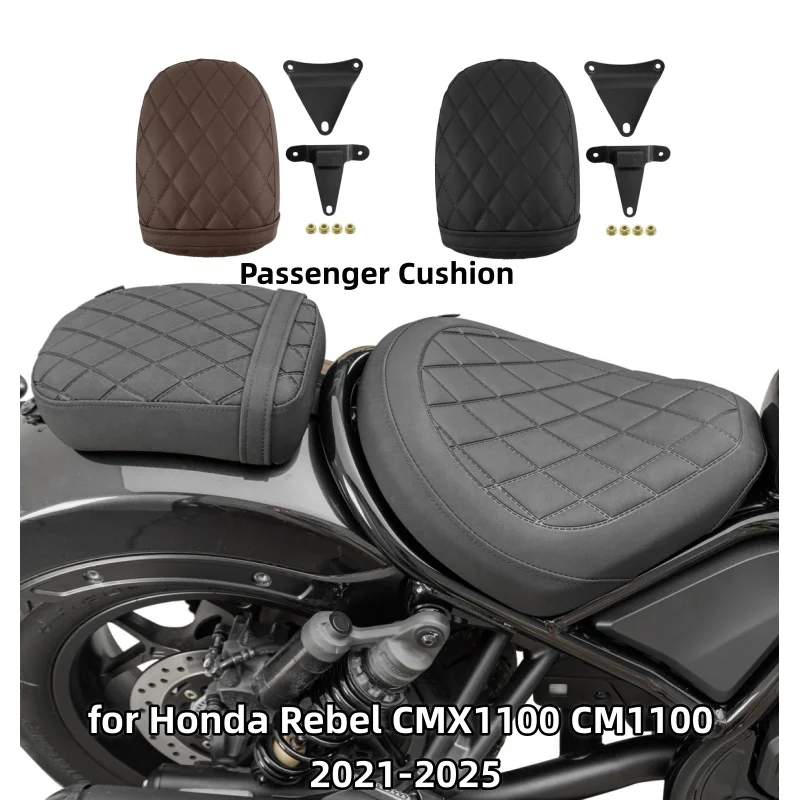 

Motorcycles Rear Seat Saddle Pad for Honda Soft Rear Passenger Seat Cushion for Honda Rebel CMX1100 CM1100 2021-2025 2023 2024