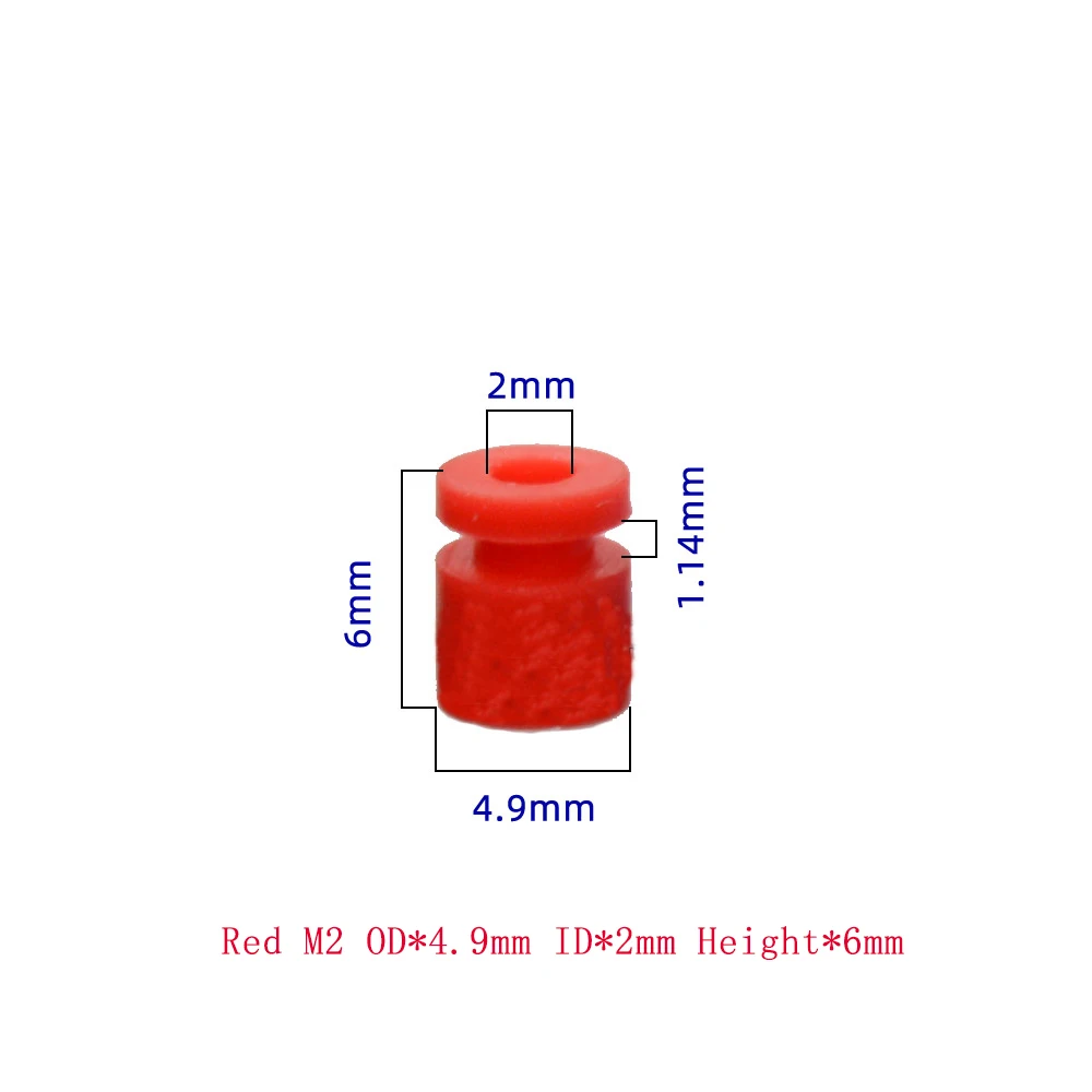 10PCS M2/M3 Gummi Stoßdämpfer Silikon Dämpfung Ball Anti-vibration Bälle Für FPV Drone Quadcopter Flug control F4 F7