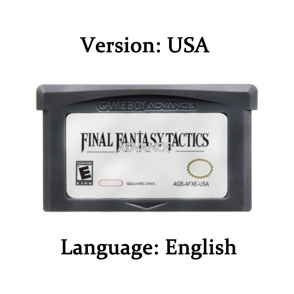 GBA Game Cartridge Final Fantasy Dawn of Souls Tactics Advance IV Advance Game Console Card English Version