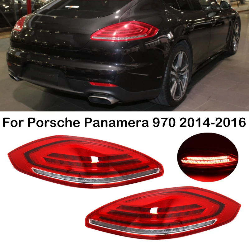 Lampu belakang LED mobil untuk Porsche Panamera 970 2014 2015 2016 lampu rem lampu sein peringatan 97063143101 97063143102