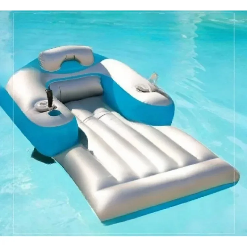 With Cup Holder Customizable Luxury Electric Floating Pool Recliner