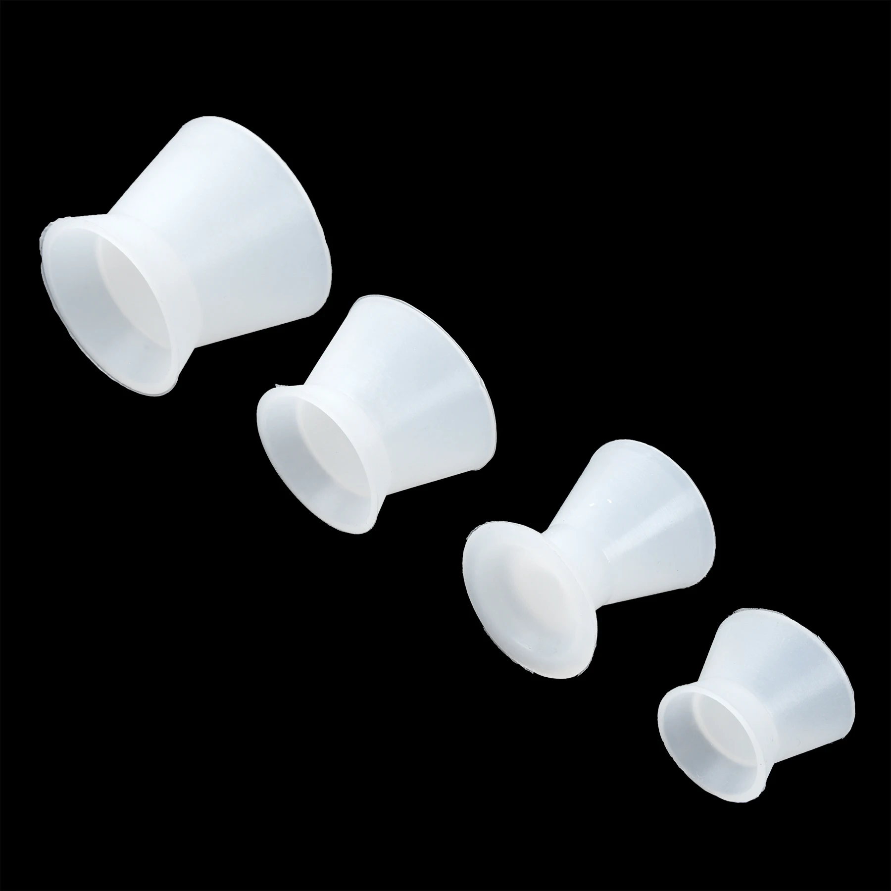 4pcs/set Dental Silicone Rubber Cup Dentist Rubber Mixing Bowls Teeth Whitening Disinfecting laboratory Tools
