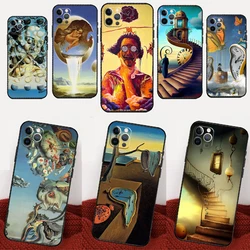 Salvador Dali Art Case For iPhone 16 15 14 Pro Max 13 12 Mini 11 Pro Max X XS XR Plus Soft Cover Funda